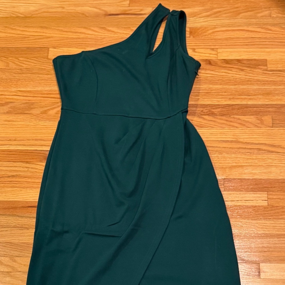 ZESICA One Shoulder Cutout Ruched Bodycon